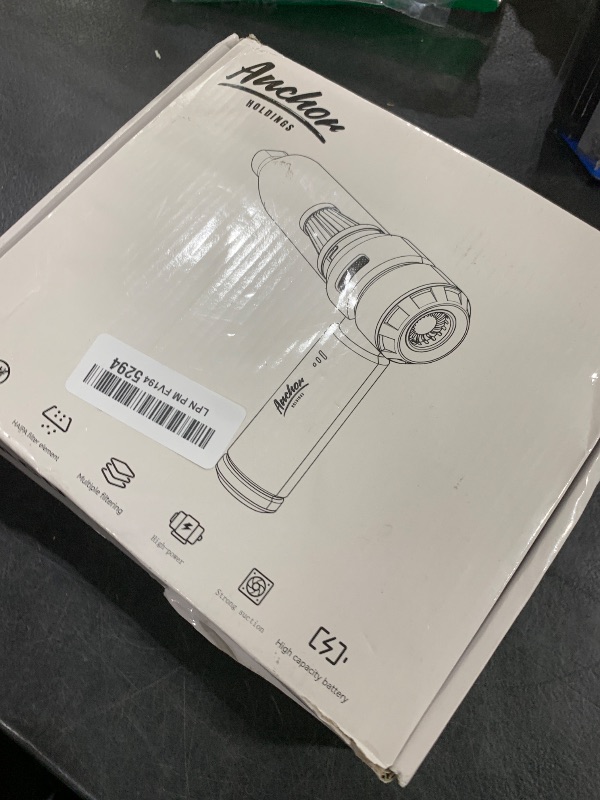 Photo 1 of KMM Handheld Car Vacuum Cleaner, 10000PA Vacuum Cleaner & Air Duster, 120W High Power Vacuum Portable Cordless, Hand Held Vacuum Rechargeable with Multi-Nozzles & LED Light for Home, Car, Office