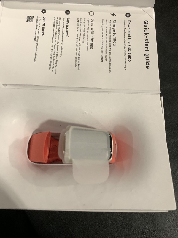 Photo 1 of Fitbit Charge 6 Fitness Tracker with Google apps, Heart Rate on Exercise Equipment, 6-Months Premium Membership Included, GPS, Health Tools and More, Gold/Coral, One Size (S & L Bands Included)