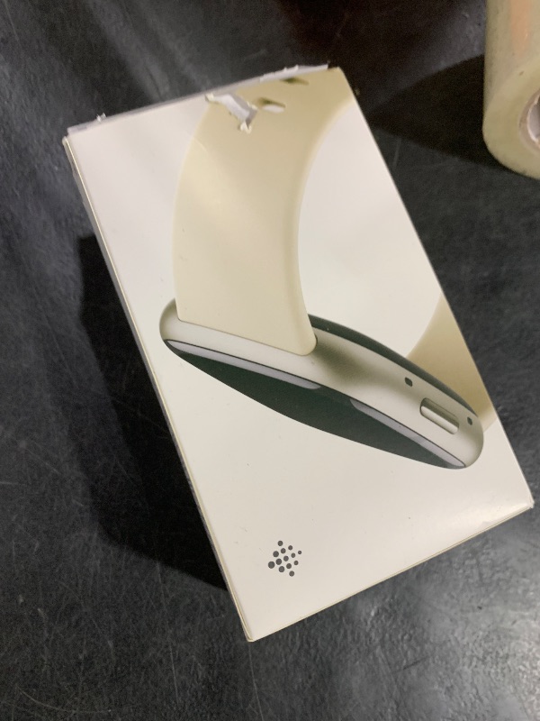 Photo 1 of Fitbit Sense 2 Advanced Health and Fitness Smartwatch with Tools to Manage Stress and Sleep, ECG App, SpO2, 24/7 Heart Rate and GPS, Lunar White/Platinum, One Size (S & L Bands Included)