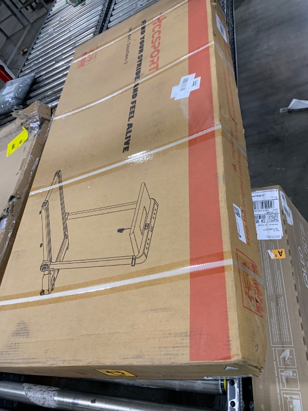 Photo 1 of Hccsport Treadmill with Incline, 3 in 1 Under Desk Treadmill Walking Pad with Removable Desk Workstation 3.5HP Foldable Compact Walking Treadmills for Home Small Office with Wristband Remote Control