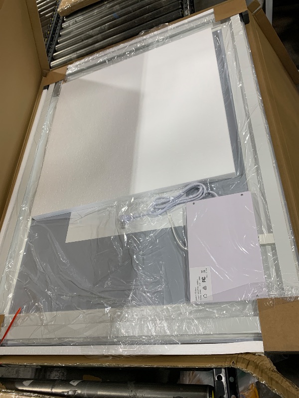 Photo 1 of 36"x48" LED Bathroom Mirror with Lights, Anti-Fog, Backlit + Front Lit, Dimmable, Led Vanity Mirror for Wall, Lighted Bathroom Mirror, 3 Colors, Shatter-Proof Tempered Glass