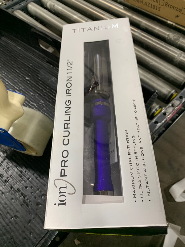 Photo 1 of ion Titanium Pro Curling Iron, 11/2 Inch, Heats up to 450°F, Maximum Curl Retention, Dual Voltage