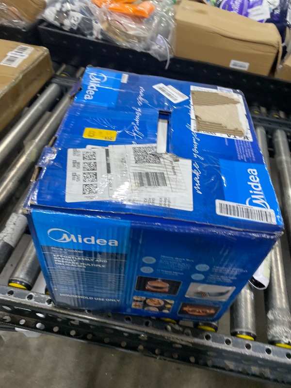 Photo 1 of Midea 8 Cups Uncooked Rice Cooker, Non-stick Ceramic Rice Cooker with Celadon Coated Inner Pot, 15 Smart Cooking Programs, 4L, MRD401T2BMB