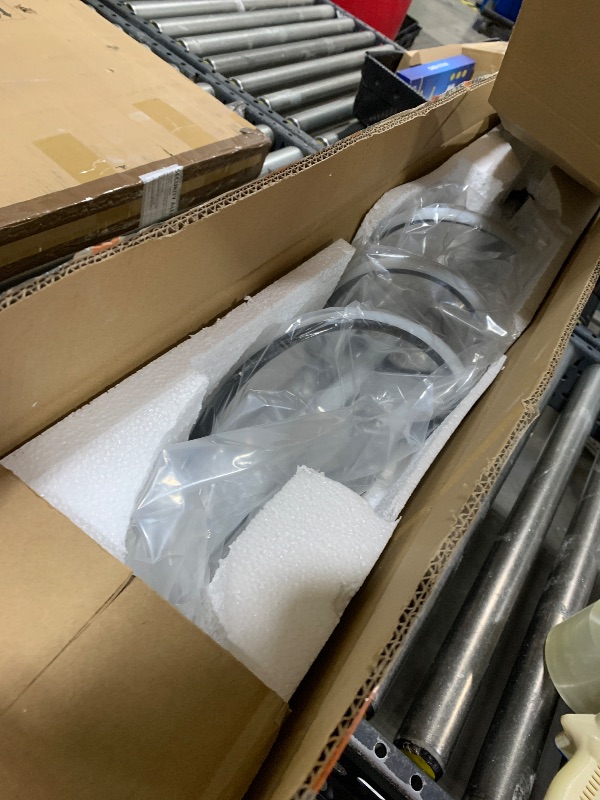 Photo 1 of Zihoi Modern LED Pendant Lights, Ceiling Chandelier Dimmable with Remote Control 3000k-6000K Adjustable Color Temperature, Aluminum Island Lighting Lamp Fixture for Kitchen, Dining Room(39in Black)