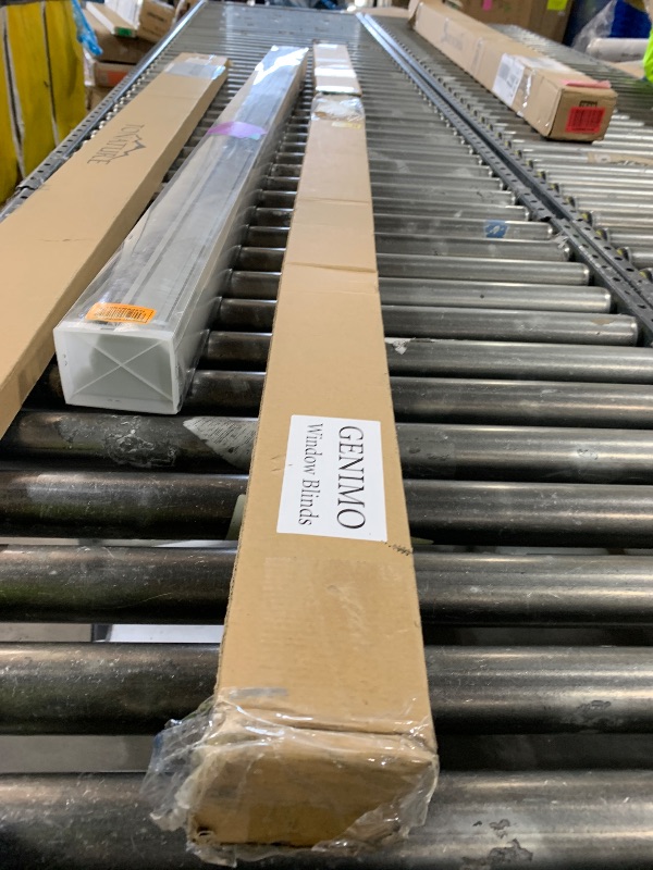 Photo 1 of GENIMO 100% Blackout Roller Window Shades, Window Blinds Cordless with Thermal Insulated, UV Protection Fabric, Mini French Door Blinds for Home, Bedroom, Office, Linen Beige, 70" W X 72" H