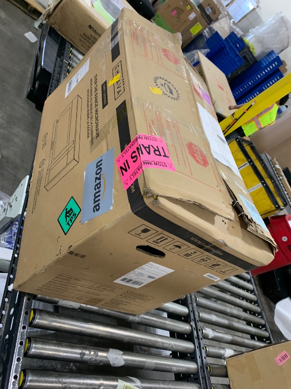 Photo 1 of Empava Over the Range Microwave Oven with Screen Touch Control, 1000 Watts, 300 CFM Venting and Sensor Cooking in Stainless Steel, EMPV-30OTR01, Silver