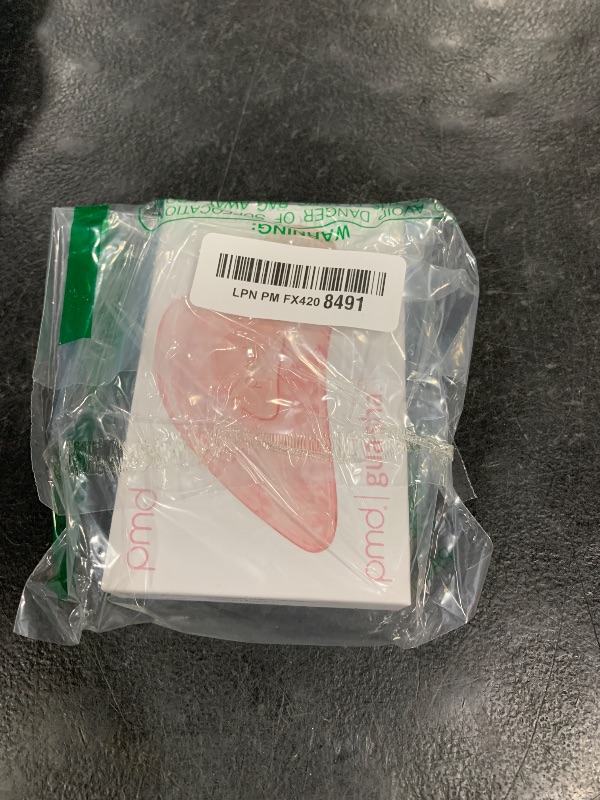 Photo 1 of PMD Beauty Gua Sha Facial Tools - Massaging, Sculpting and Depuffing Guasha Tool for Face with Rose Quartz and Silicone Grip - Reduce Tension & Inflammation