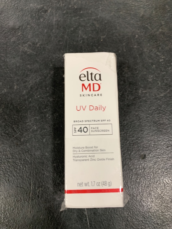 Photo 1 of EltaMD UV Daily SPF 40 Face Sunscreen Moisturizer with Zinc Oxide, Daily Face Moisturizer with SPF, Sunscreen, For Dry Skin 1.7 oz Pump