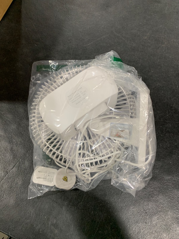 Photo 1 of 10 Inch Oscillating Wall Fan for Bedroom, Portable Small Mount Fan with Remote and Timer, (12V),90°Oscillating, Powerful 4 Speeds, Quiet Fan, Adjustable Tilt,for RV, Garage, Corner,5.9 ft Cord, White