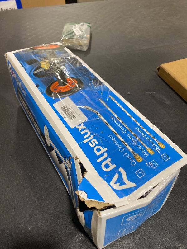 Photo 1 of Pressure Washer Accessories Undercarriage Pressure Washer, Undercarriage Cleaner Attachment, 16 Inch Water Broom, Pressure Washer Under Car Cleaner with 3 Extension Wands, 4000 PSI