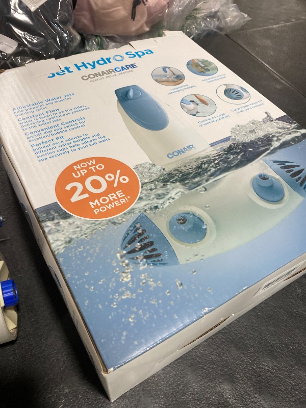 Photo 1 of Conair Jet Hydro Spa - Portable Bath Spa with Dual Hydro Jets for Tub - Bath Spa Jet for Tub Creates Soothing Bubbles and/or Massage - Spa Bath for at Home Use