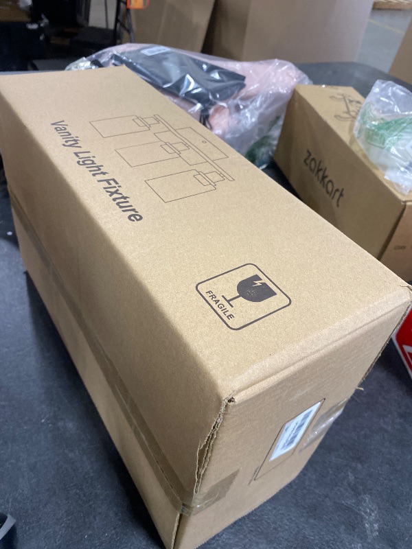 Photo 1 of Indoi 3 Light Bathroom Light Fixtures, Matte Black Modern Vanity Lights with Clear Glass Shade, Bathroom Wall Lamp for Mirror Kitchen Living Room Hallway Cabinet Porch