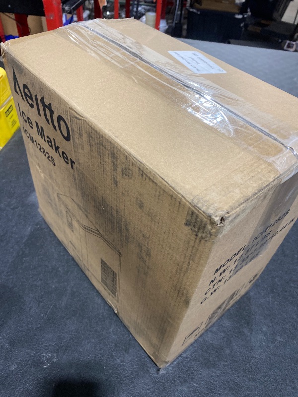 Photo 1 of Aeitto Ice Maker Countertop 26lbs/24H, Ice Machine 8 Ice Cubes Ready in 6 Mins, 2 Sizes of Bullet Ice Portable Ice Makers with Basket & Scoop, Auto Self-Cleaning for Home/Kitchen/Office Stainless