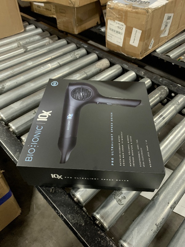 Photo 1 of Bio Ionic 10X UltraLight Speed Hair Dryer, Blow Dryer with Adjustable Heat & Speed, Professional Hair Styling Tool for Fast, Frizz-Free Hairstyles, 1800W EcoDrive Brushless Motor