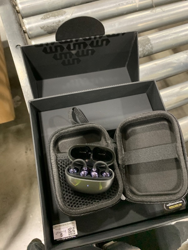 Photo 1 of Open Ear M30 Earbuds, Bluetooth 6.0 Wireless Ultra Audio, ENC AI Air Conduction Headphones, 60H Playtime, Stereo Sound, Touch Control, Premium Clip-On Open-Ear Earphones for Office & Daily Use, Black