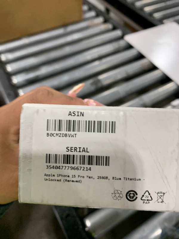 Photo 1 of Apple iPhone 15 Pro Max, 256GB, Blue Titanium - Unlocked (Renewed)