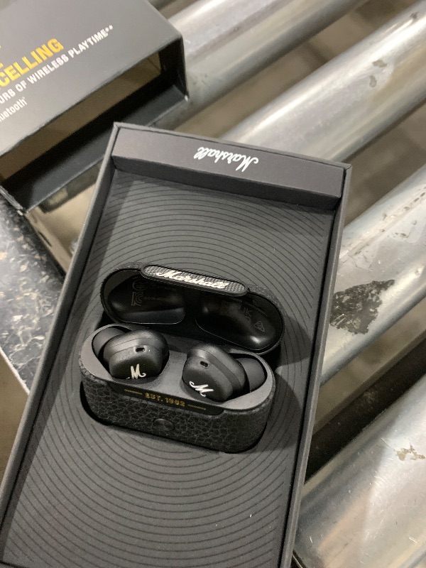 Photo 1 of Marshall Motif True Wireless Noise Canceling Headphones, In Ear, Black