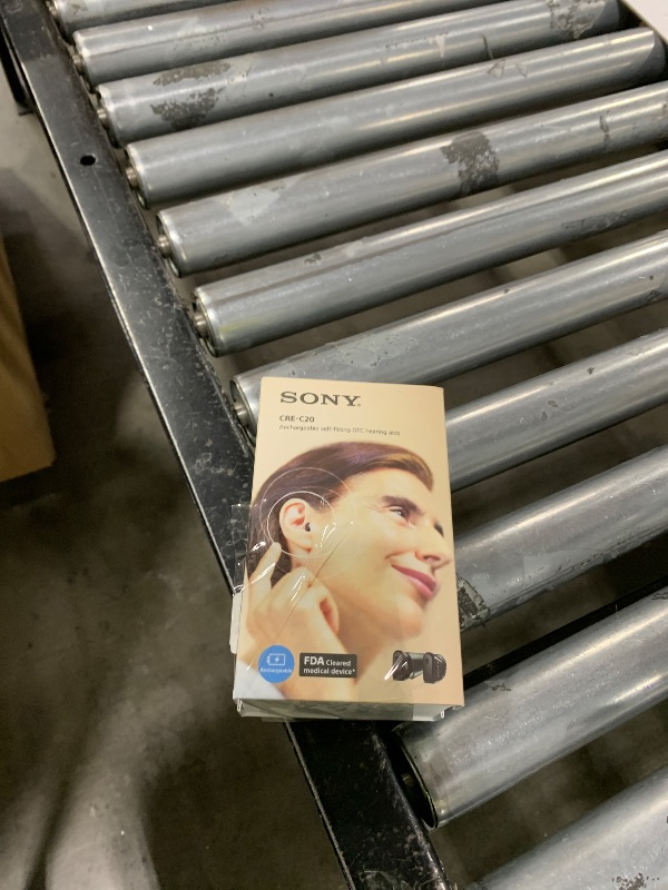 Photo 1 of Sony CRE-C20 Self-Fitting OTC Hearing Aids for Mild to Moderate Hearing Loss, Prescription-Grade Sound Quality, Compact Virtually Invisible Design, Customizable App, and Rechargeable Battery