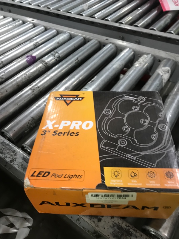 Photo 1 of Auxbeam XP-Ultra Series 3Inch 80W Spot Flood Combo Ditch Lights, Far & Wide Amber White Cube Lights Offroad LED Bar, 9600LM Yellow Driving LED Pods with Light Covers, Pair