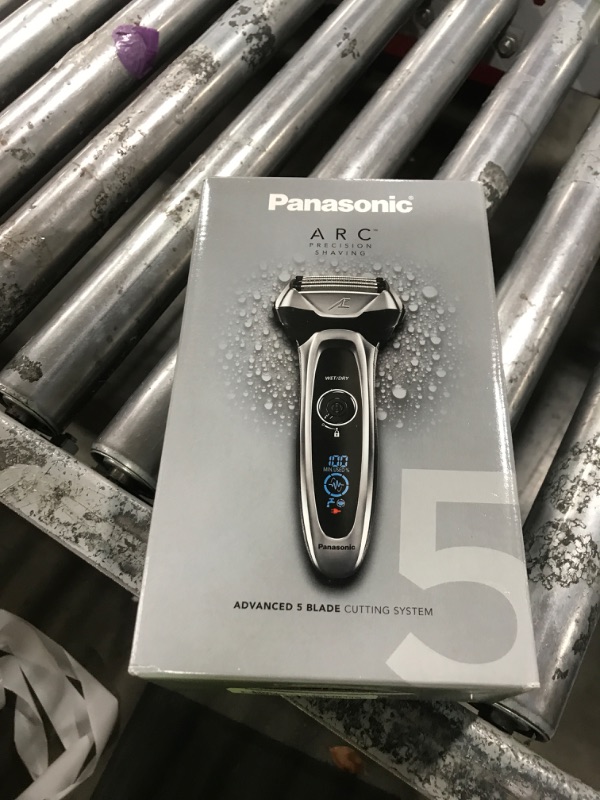 Photo 1 of Panasonic ARC5 Electric Razor for Men with Pop-Up Trimmer, Wet/Dry 5-Blade Electric Shaver with Intelligent Shave Sensor and Multi-Flex Pivoting Head – ES-LV65-S (Silver)