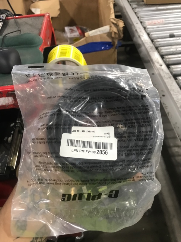 Photo 1 of G-PLUG RG6 Coaxial Cable 15FT – Triple Shielded, Waterproof, 75 Ohm with F-Type Connectors, High-Performance for HDTV, Satellite, Internet, Indoor/Outdoor Use