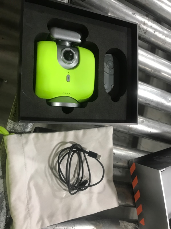 Photo 1 of XbotGo Chameleon AI Auto Sports Action Camera - 4K 60FPS Soccer Camera and Basketball Tracking Camera for Team Sports, Live Streaming, No Subscription, Works with iOS & Android (Lemon Green)