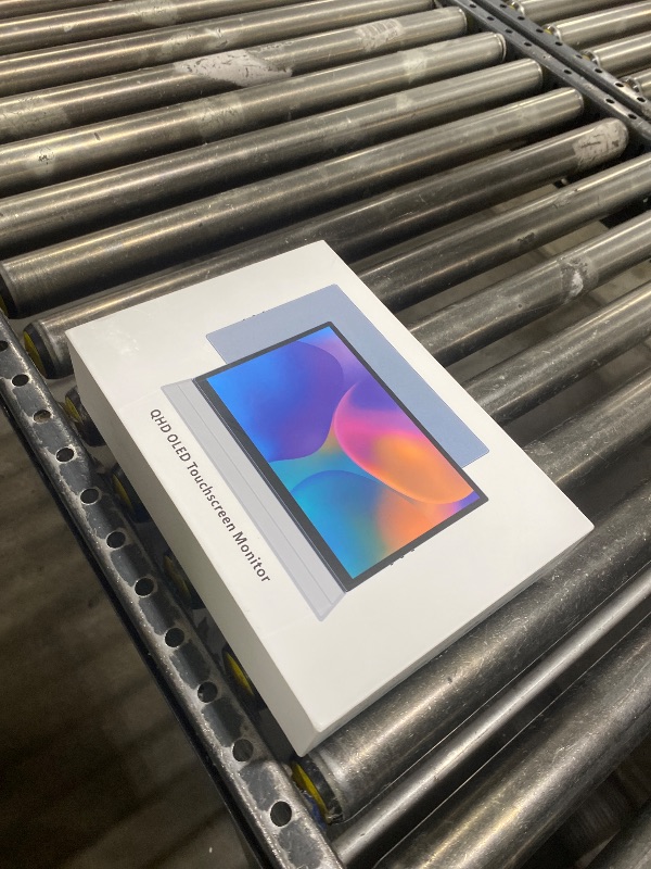 Photo 1 of Prechen 10.5" OLED Touchscreen Portable Monitor 2.5K 2560x1600, 100% NTSC, 54000:1 Contrast, Mini Second Touch Display with Protect Case & Speaker, USB-C, HDMI, Small Screen for Laptop Mini PC Phone