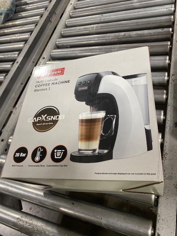 Photo 1 of Warriors1 Mini Coffee Maker for Keurig K Cup, Espresso Machine for Nespresso Original, Dolce Gusto Pods, Ground Coffee, 20 Bar Coffee Machine fits kitchens, apartments, dorms, RVs, 28 oz Reservoir