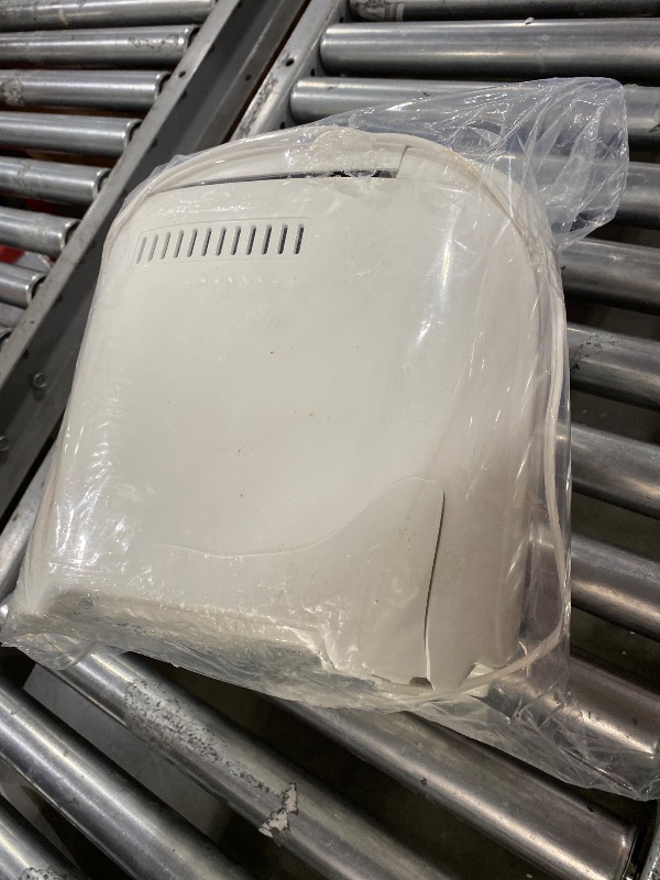 Photo 1 of Amazon Basics Programmable Bread Maker, 2 Pound Non-Stick Automatic Bread Making Machine, 14 Settings for Breads, Doughs, Gluten-Free Options, ExpressBake, 3 Crust Colors, LCD Display, White