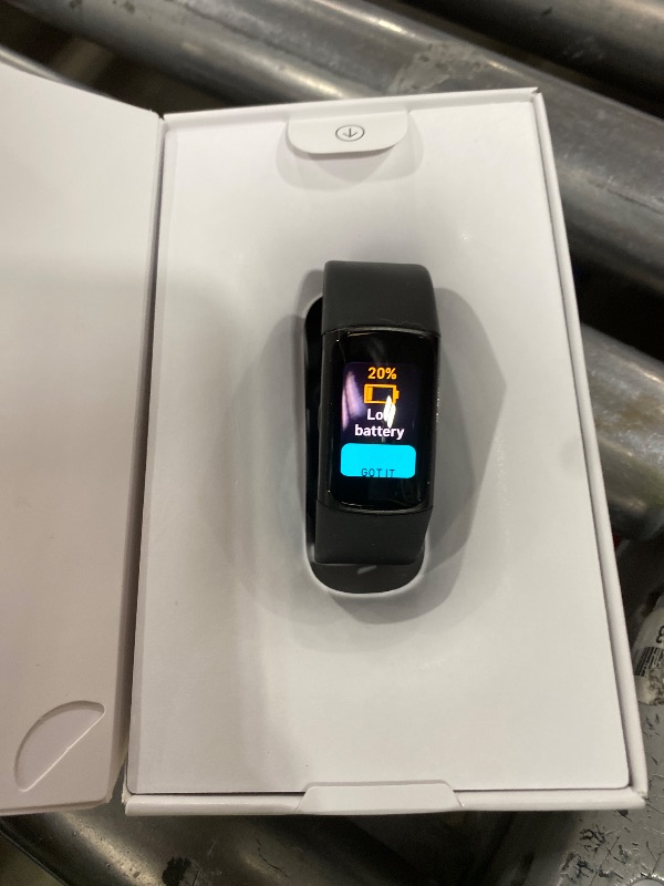 Photo 1 of Fitbit Charge 6 Fitness Tracker with Google apps, Heart Rate on Exercise Equipment, 6-Months Premium Membership Included, GPS, Health Tools and More, Obsidian/Black, One Size (S & L Bands Included)