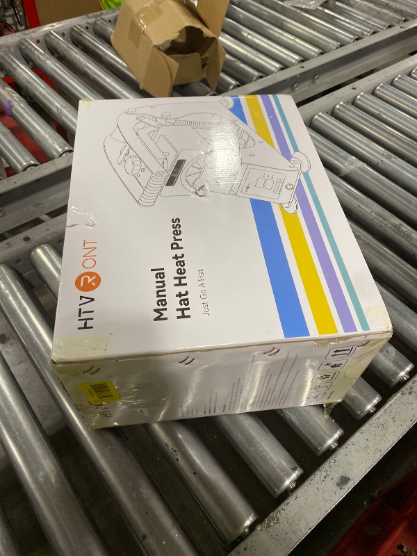 Photo 1 of HTVRONT Hat Press Machine - Hat Press Heat Machine for Caps with 2 Platens & Caps Stretcher, White Hat Heat Press Machine for Caps with Memory Mode and Non-Slip Base for Heat Transfer Vinyl