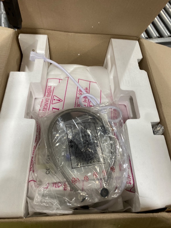 Photo 1 of Coway Electronic Bidet Round Toilet Seat with Instantaneous Water Heating, Heated Seat and Dryer, Auto Open and Close Lid, Night Light, Deodorizer, Stainless Nozzle, Remote Control 500S