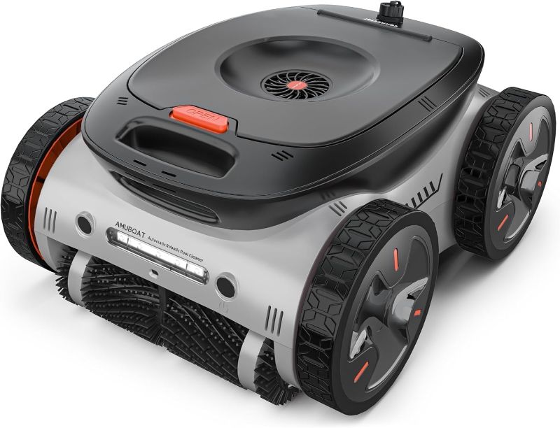 Photo 1 of Espier Robotic Pool Cleaner,Cordless Automatic Pool Vacuum up to 50 FT, Cleans Floor, Walls, and Waterline, Ideal for Above & Inground Pools up to 5,000 Sq.ft,180 Mins Runtime
