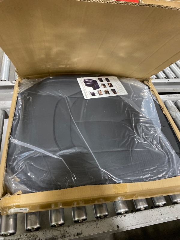 Photo 1 of Pariitadin Leather Car Seat Covers Full Set, Waterproof Faux Leather Seat Covers for Cars, Non-Slip Car Interior Covers Universal Fit for Most Cars Sedans Trucks SUVs, Black