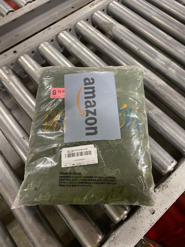 Photo 1 of Olive Green Sheer Curtains 84 Inch Length for Bedroom Living Dining Room Country Farmhouse Pom Pom Design Window Treatments Drapes Boho Decor Christmas Green Voile Sheer Curtains 2 Panels Set Back Tab