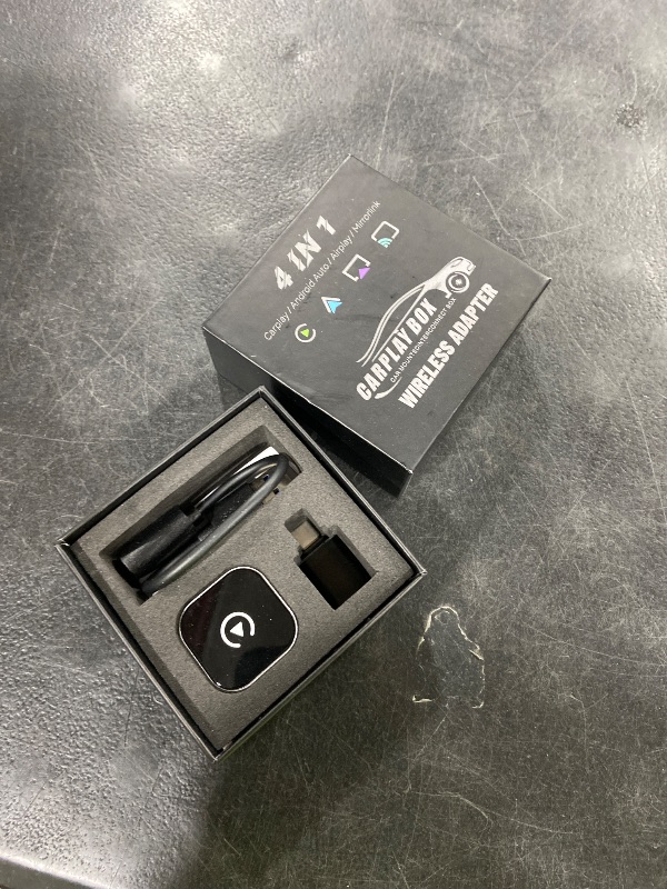 Photo 1 of HYPAX Wireless CarPlay Adapter-4 in 1 Screen Mirror Link Car Adapter Android Auto Multi-User Seamless Connection Converts Wired to Wireless CarPlay Adapter - No Latency from iOS 10+ to Screen w/USB-C