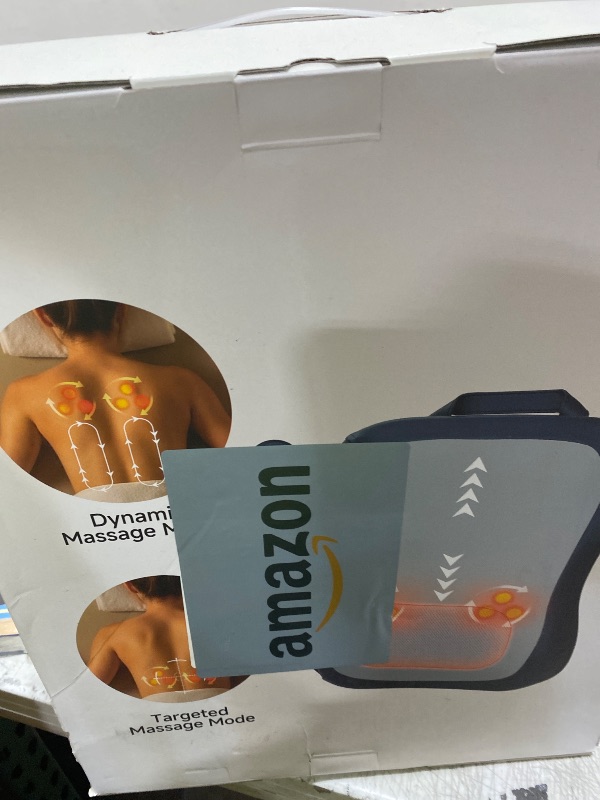 Photo 1 of Zorynae Shiatsu Back and Neck Massager for Pain Relief Deep Tissue, Up and Down Rolling Back Massager with Heat, 3D Kneading Massage for Office Home Car, Birthday Gifts for Women Men Mom Dad