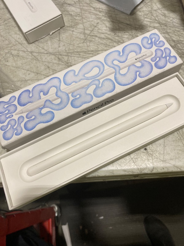 Photo 1 of Apple Pencil Pro: Latest Model - Device Compatibility Check Required - Pixel-Perfect Precision, Tilt and Pressure Sensitivity, Perfect for Note-Taking, Drawing, and Art. Charges and Pairs Magnetically