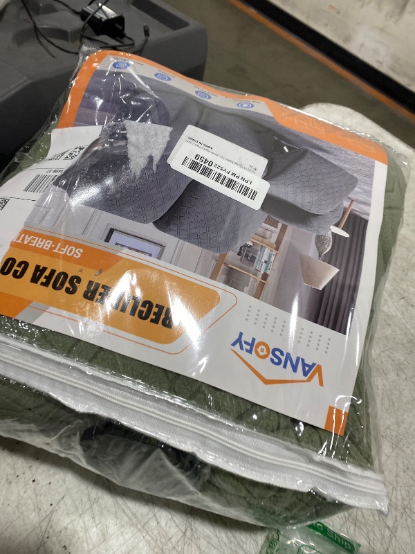 Photo 1 of VANSOFY Recliner Cover, 2-Pieces Stretch Reclining Couch Cover with Pockets Loveseat Sofa Slipcovers Soft Washable Furniture Protector for Dogs Cats(Bean Green)