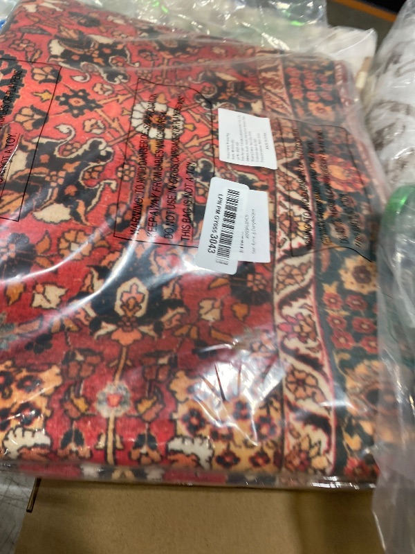 Photo 1 of vivorug Runners for Hallways 2'x7', Non Slip Washable Rug, Carpet Runner for Kitchen Laundry Room Bedroom, Ultra Soft Rug Runner with Rubber Backing, Cherry Red/Spice