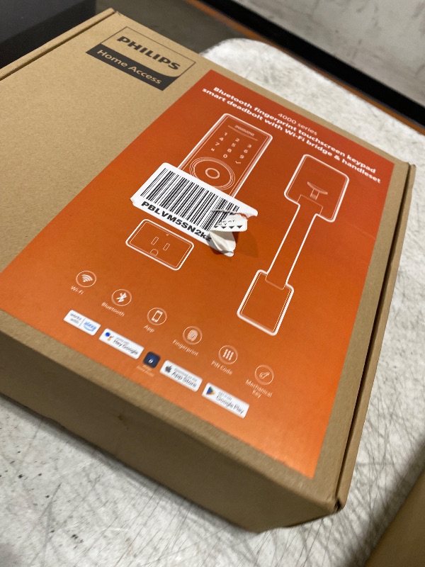 Photo 1 of Philips Wi-Fi Smart Lock with Handle, Keyless Entry Keypad Door Lock with Handle, Front Door Deadbolt Set with WiFi Gateway, App Control, Fingerprint Unlock, PIN Code Unlock, Auto Locking