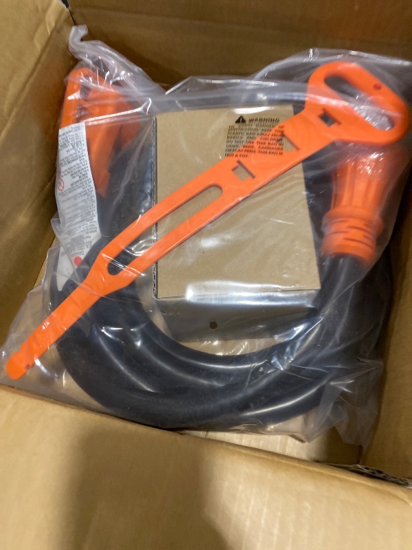 Photo 1 of A A IN 50 Amp Generator Cord 10FT and Power Inlet Box, Pre-Drilled 50 Amp Generator Inlet Box with Cord, NEMA 14-50P to SS2-50R Waterproof Cable Combo Kit, 125/250V, ETL Listed