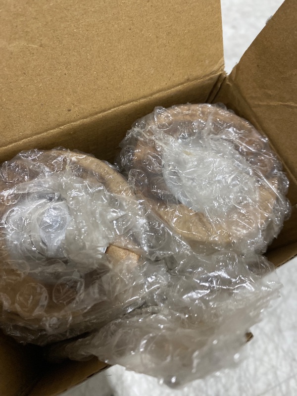 Photo 1 of DeroTeno Salt and Pepper Mill Set with Tray, Adjustable Ceramic Grinder Salt Mill, Stainless Steel Grinder Pepper Mill, Acacia Wood, 20.5 cm/ 8 Inch Height, Bottom Dia 6 cm /2.36 inch