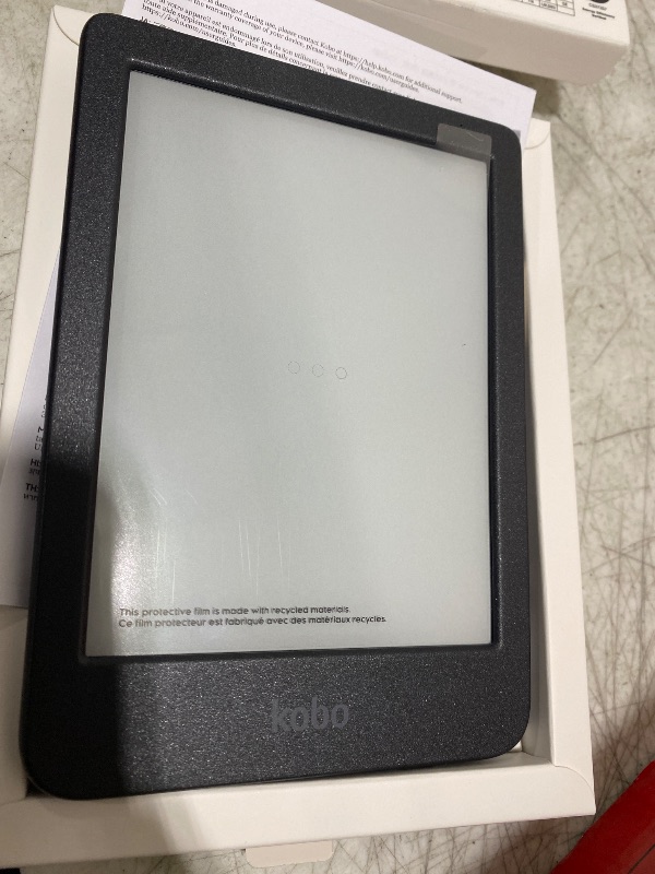 Photo 1 of Kobo Clara BW | eReader | 6” Glare-Free Touchscreen with ComfortLight PRO | Dark Mode Option | Audiobooks | Waterproof | 16GB of Storage | Black