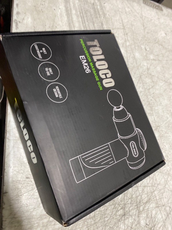 Photo 1 of TOLOCO Massage Gun, Deep Tissue Back Massage for Athletes for Pain Relief, Percussion Massager with 10 Massages Heads & Silent Brushless Motor, Valentines Day Gifts for Him Her, Black