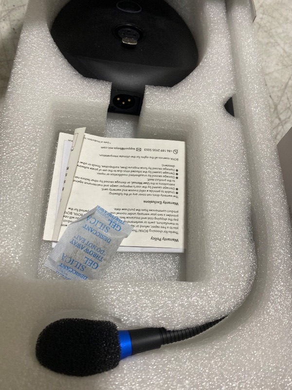 Photo 1 of BOYA Desktop Gooseneck Condenser Microphone 18" Podium Microphones with Mute Button LED Indicator XLR Mic for Meetings Video Conferences Streaming Lectures BY-GM18C