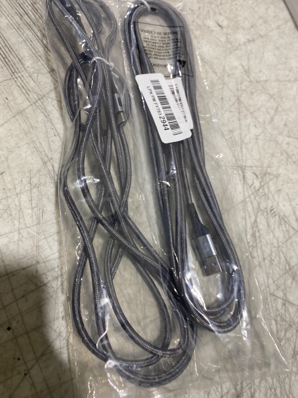 Photo 1 of Durcord USB C Cable, Upgarded 2Pack 10ft Fast USB Type C Charging Cable for Android/Phone/Pad/Laptop, Type C Charger Braided USB Cable Compatible withi Phone 17/16/15/Pro/Plus/Max/Sam.Sung-Silver