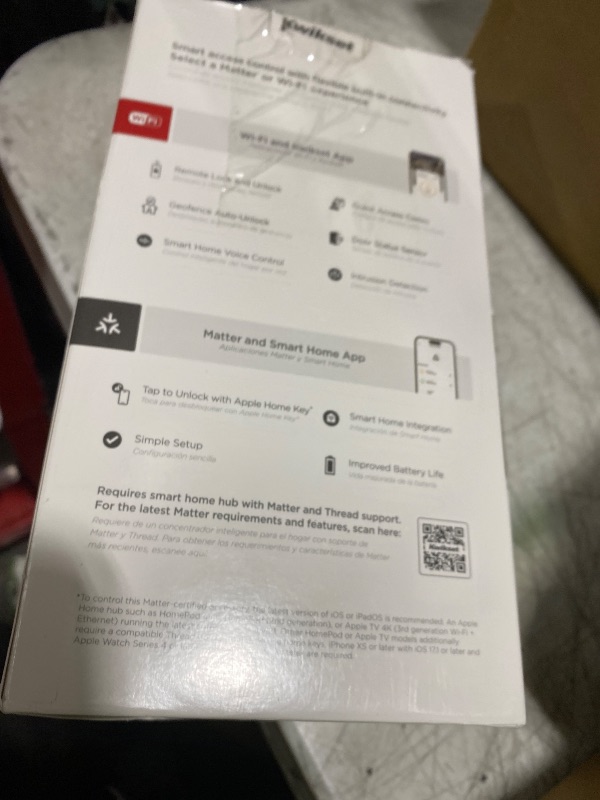 Photo 1 of Kwikset Halo Select Plus Satin Nickel Touchscreen Apple Home Keys Tap-to-Unlock, Wi-Fi and Matter Enabled Smart Lock Deadbolt with Door Status Sensor and Intrusion Detection
