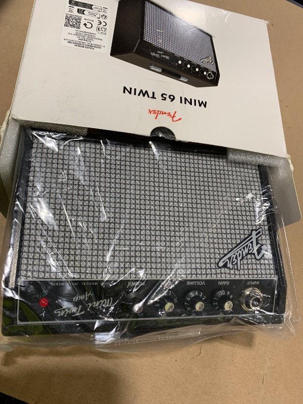 Photo 1 of Fender Mini 65 Twin-Amp Electric Guitar Amplifier, Black, with 2-Year Warranty