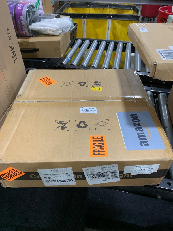 Photo 1 of FRIXCHUR Flush Mount Ceiling Fan with Light, Low Profile Ceiling Fans with Remote Control, Dimmable Crystal Chandeliers Fans 6 Speeds LED Smart Modern Ceiling Fan for Bedroom Living Room (Gold)